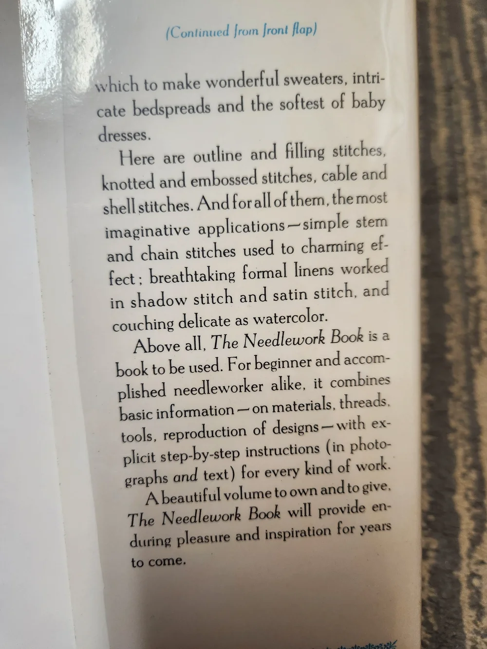 The Needlework Book Decorative Embroidery Cover - Multi